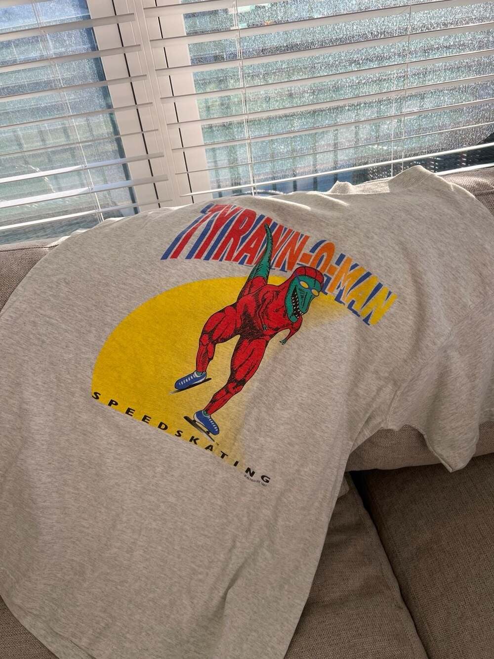 Vintage 1997 Fruit of the Loom Lofteez Tyrann-O-Man Speed Skating